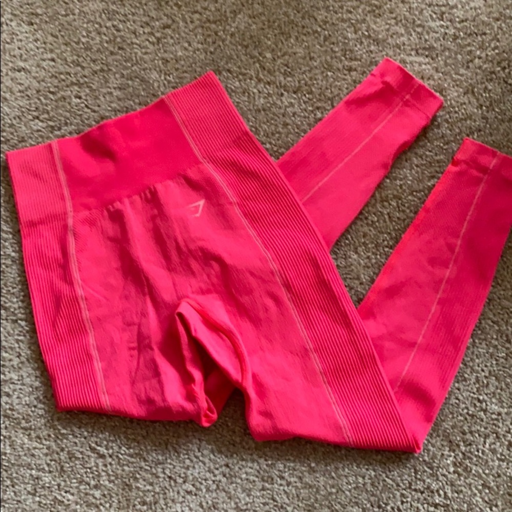 Gymshark hot pink ultra seamless leggings